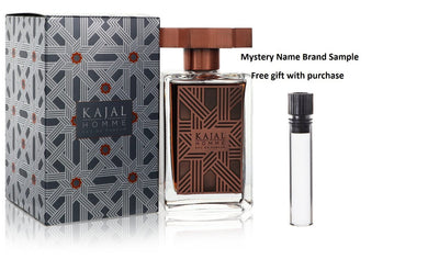 Kajal Homme by Kajal Eau De Parfum Spray 3.4 oz And a Mystery Name brand sample vile