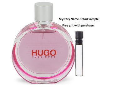 Hugo Extreme by Hugo Boss Eau De Parfum Spray (Tester) 1.6 oz And a Mystery Name brand sample vile