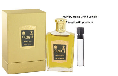 Floris Honey Oud by Floris Eau De Parfum Spray 3.4 oz And a Mystery Name brand sample vile