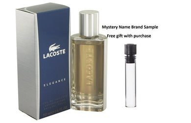 Lacoste Elegance by Lacoste Eau De Toilette Spray 1.7 oz And a Mystery Name brand sample vile