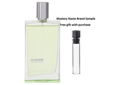 Jil Sander Evergreen by Jil Sander Eau De Toilette Spray (Tester) 1.6 oz And a Mystery Name brand sample vile
