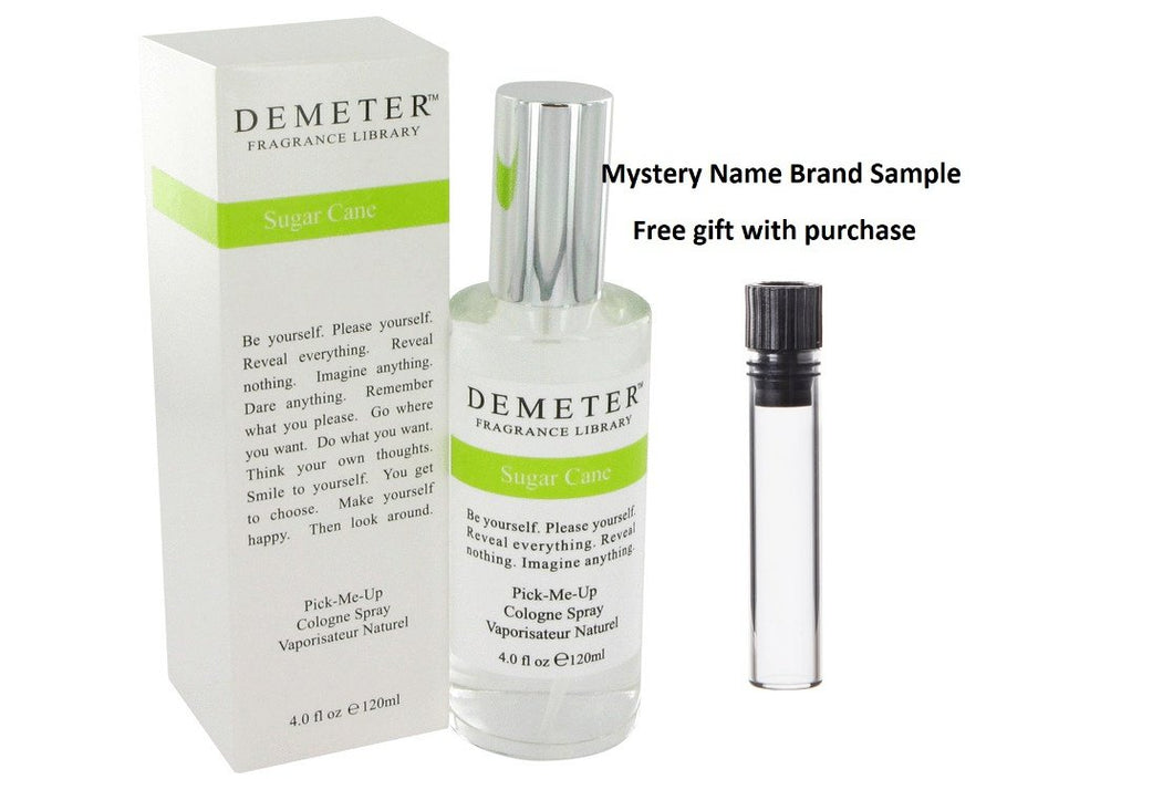 Demeter Sugar Cane by Demeter Cologne Spray 4 oz And a Mystery Name brand sample vile