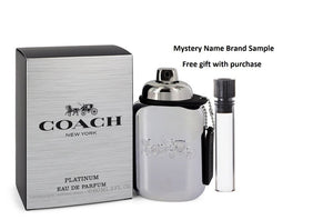 Coach Platinum by Coach Eau De Parfum Spray 2 oz And a Mystery Name brand sample vile