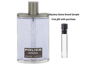 Police Original by Police Colognes Eau De Toilette Spray (Tester) 3.4 oz  And a Mystery Name brand sample vile