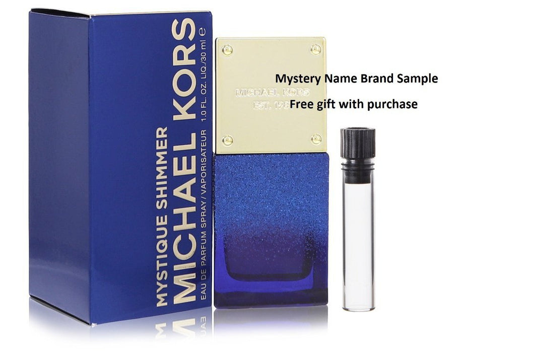 Mystique Shimmer by Michael Kors Eau De Parfum Spray 1 oz And a Mystery Name brand sample vile