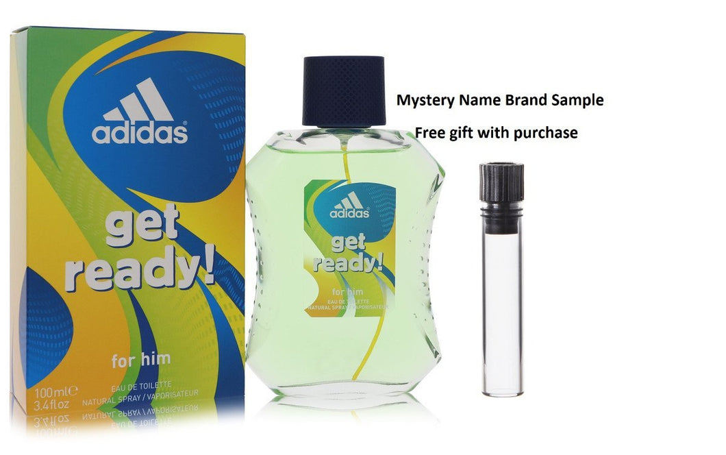 Adidas Get Ready by Adidas Eau De Toilette Spray 3.4 oz And a Mystery Name brand sample vile