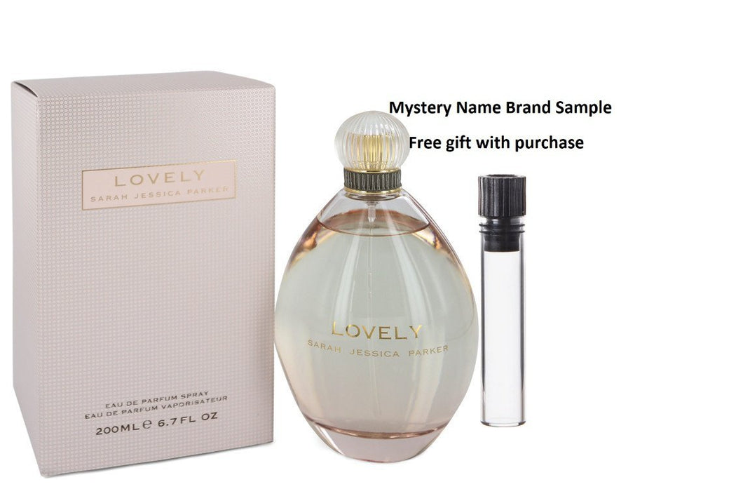 Lovely by Sarah Jessica Parker Eau De Parfum Spray 6.7 oz  And a Mystery Name brand sample vile