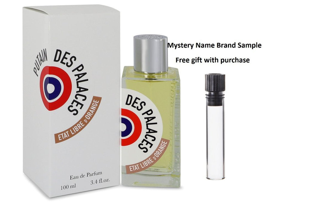 Putain Des Palaces by Etat Libre D'Orange Eau De Parfum Spray 3.4 oz And a Mystery Name brand sample vile