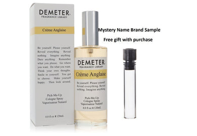 Demeter Creme Anglaise by Demeter Cologne Spray (Unisex) 4 oz And a Mystery Name brand sample vile