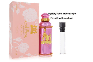 Alexandre J Rose Oud by Alexandre J Eau De Parfum Spray 3.4 oz And a Mystery Name brand sample vile
