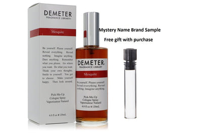 Demeter Mesquite by Demeter Cologne Spray (Unisex) 4 oz And a Mystery Name brand sample vile