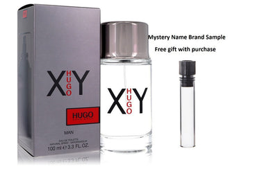 Hugo XY by Hugo Boss Eau De Toilette Spray 3.4 oz And a Mystery Name brand sample vile