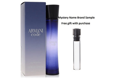 Armani Code by Giorgio Armani Eau De Parfum Spray 1.7 oz And a Mystery Name brand sample vile
