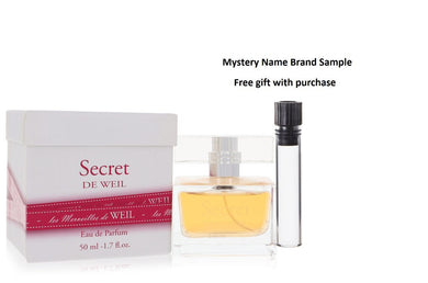 Secret De Weil by Weil Eau De Parfum Spray 1.7 oz And a Mystery Name brand sample vile
