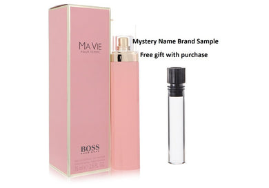 Boss Ma Vie by Hugo Boss Eau De Parfum Spray 2.5 oz And a Mystery Name brand sample vile