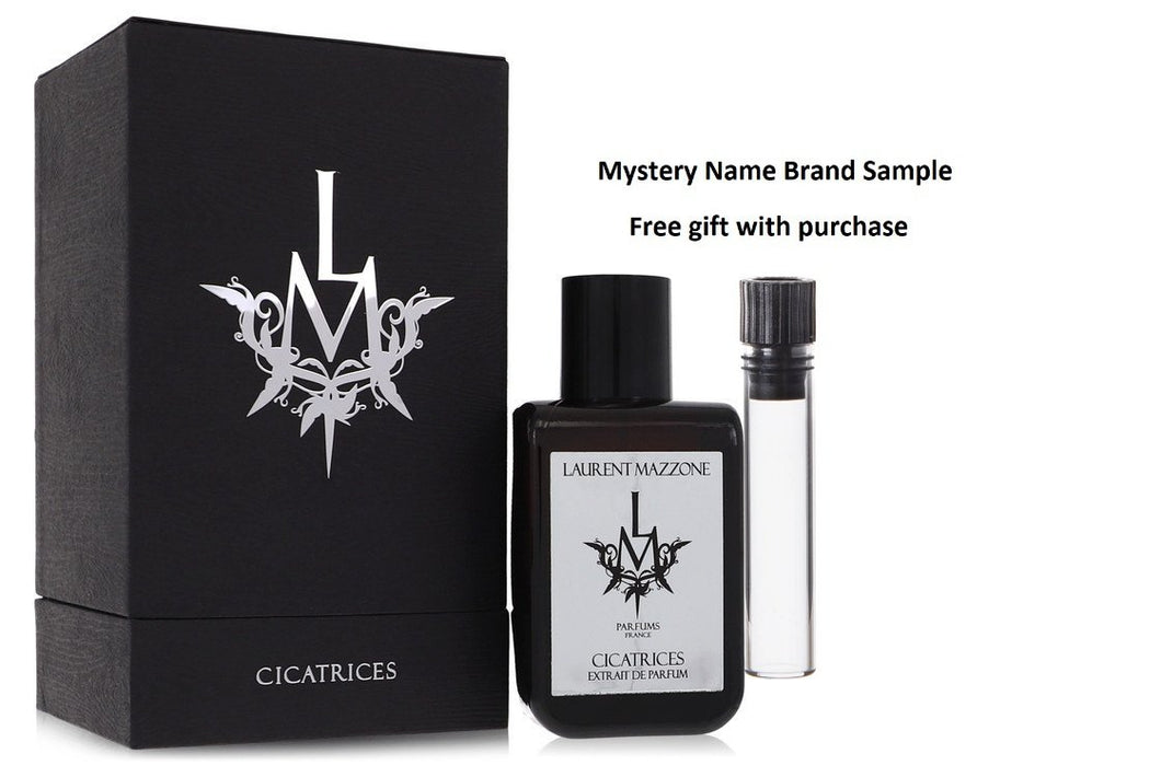 Cicatrices by Laurent Mazzone Extrait De Parfum Spray 3.3 oz And a Mystery Name brand sample vile