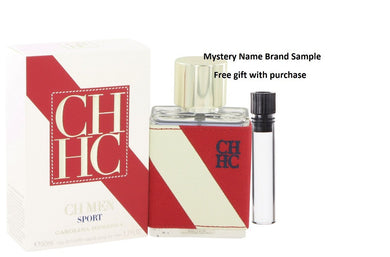 CH Sport by Carolina Herrera Eau De Toilette Spray 1.7 oz And a Mystery Name brand sample vile