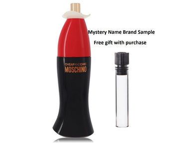 CHEAP & CHIC by Moschino Eau De Toilette Spray (Tester) 3.4 oz And a Mystery Name brand sample vile