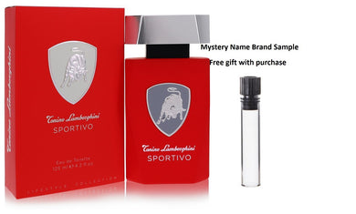 Lamborghini Sportivo by Tonino Lamborghini Eau De Toilette Spray 4.2 oz And a Mystery Name brand sample vile