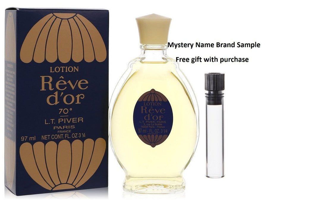 Reve D'or by Piver Cologne Splash 3.25 oz And a Mystery Name brand sample vile