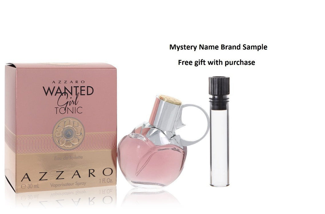 Azzaro Wanted Girl Tonic by Azzaro Eau De Toilette Spray 1 oz And a Mystery Name brand sample vile