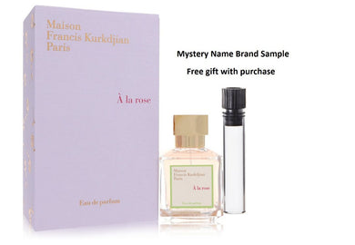 A La Rose by Maison Francis Kurkdjian Eau De Parfum Spray 2.4 oz And a Mystery Name brand sample vile