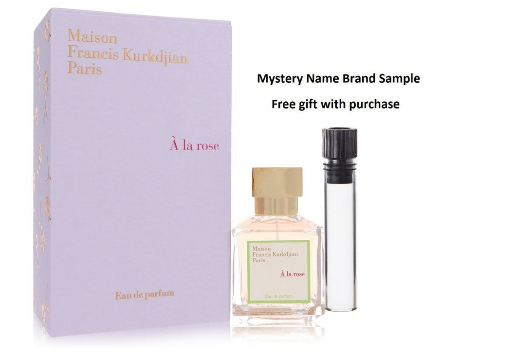 A La Rose by Maison Francis Kurkdjian Eau De Parfum Spray 2.4 oz And a Mystery Name brand sample vile