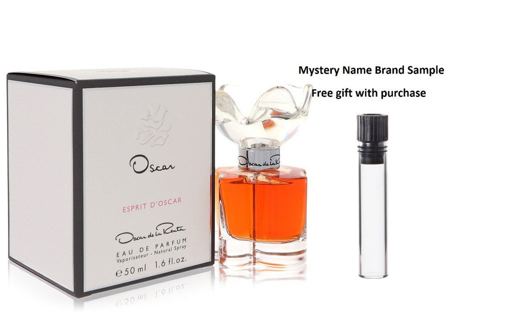 Esprit d'Oscar by Oscar De La Renta Eau De Parfum Spray 1.6 oz And a Mystery Name brand sample vile
