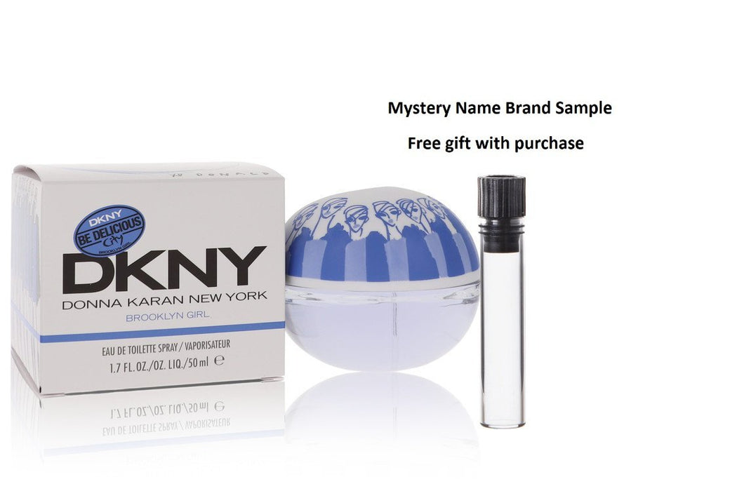 Be Delicious City Brooklyn Girl by Donna Karan Eau De Toilette Spray 1.7 oz And a Mystery Name brand sample vile