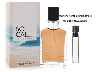 Hollister Socal by Hollister Eau De Cologne Spray 1.7 oz And a Mystery Name brand sample vile