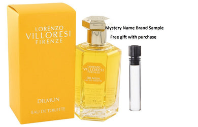 Dilmun by Lorenzo Villoresi Eau De Toilette Spray 3.4 oz And a Mystery Name brand sample vile