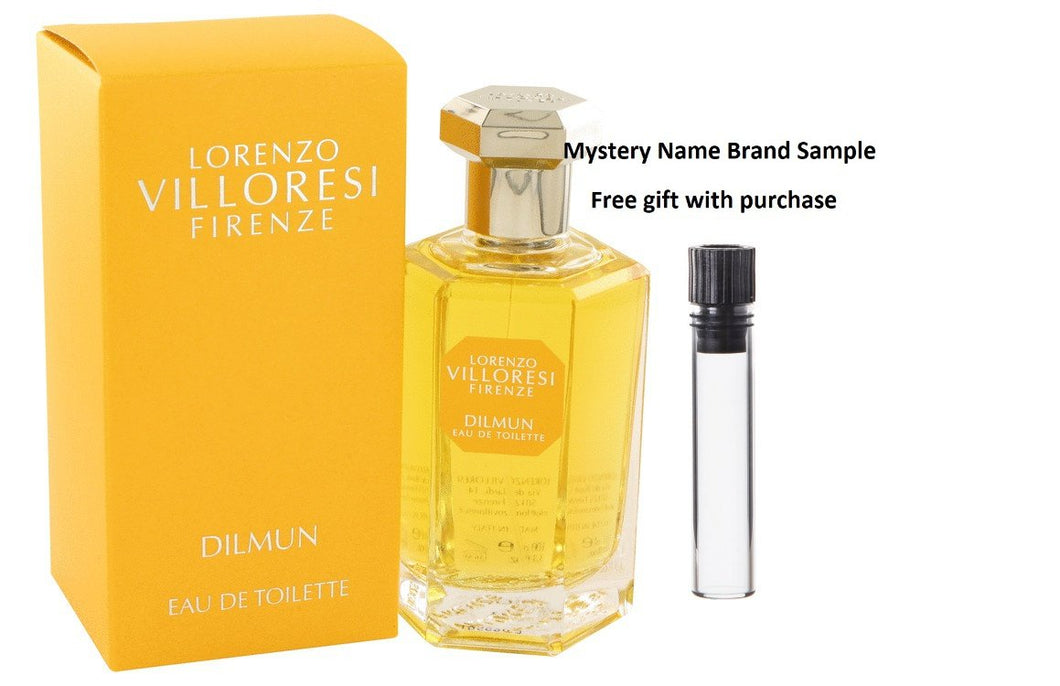 Dilmun by Lorenzo Villoresi Eau De Toilette Spray 3.4 oz And a Mystery Name brand sample vile