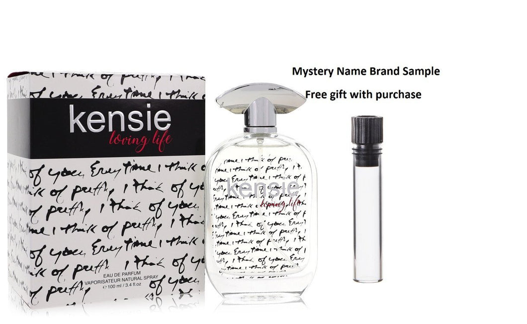 Kensie Loving Life by Kensie Eau De Parfum Spray 3.4 oz And a Mystery Name brand sample vile