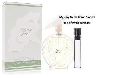 HISTOIRE D'AMOUR by Aubusson Eau De Toilette Spray 3.4 oz And a Mystery Name brand sample vile