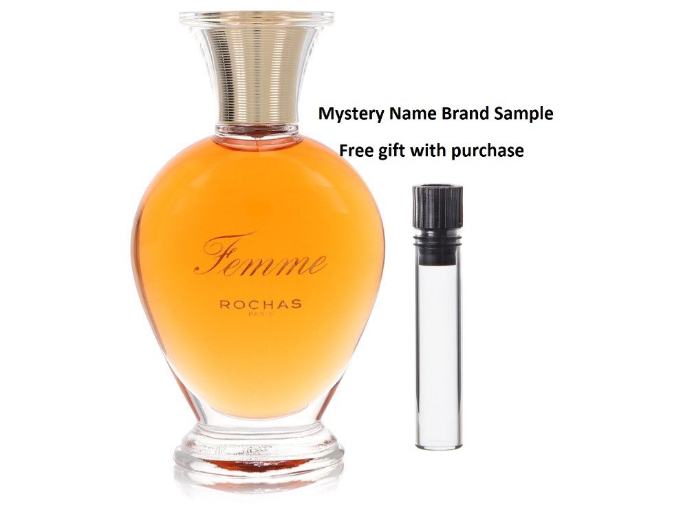 FEMME ROCHAS by Rochas Eau De Toilette Spray (Tester) 3.3 oz And a Mystery Name brand sample vile