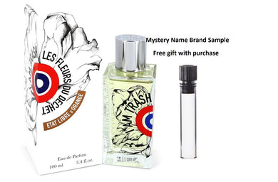I Am Trash Les Fleurs Du Dechet by Etat Libre D'orange Eau De Parfum Spray (Unisex) 3.4 oz And a Mystery Name brand sample vile