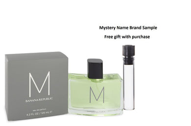 Banana Republic M by Banana Republic Eau De Parfum Spray 4.2 oz And a Mystery Name brand sample vile