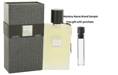 Les Compositions Parfumees Bronze by Lalique Eau De Parfum Spray 3.3 oz And a Mystery Name brand sample vile