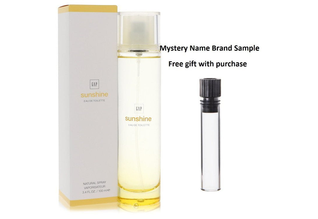 Gap Sunshine by Gap Eau De Toilette Spray 3.4 oz And a Mystery Name brand sample vile