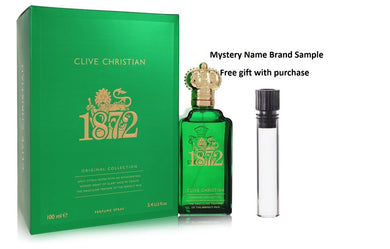 Clive Christian 1872 by Clive Christian Perfume Spray 3.4 oz And a Mystery Name brand sample vile