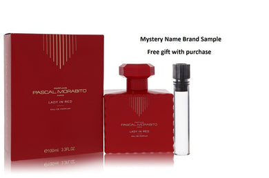 Lady In Red by Pascal Morabito Eau De Parfum Spray 3.4 oz And a Mystery Name brand sample vile