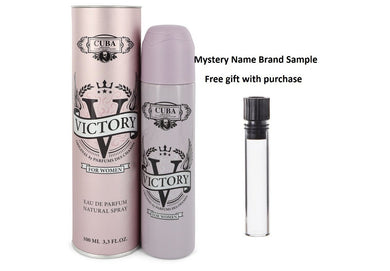 Cuba Victory by Cuba Eau De Parfum Spray 3.3 oz And a Mystery Name brand sample vile