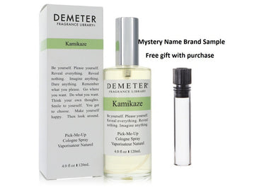 Demeter Kamikaze by Demeter Cologne Spray (Unisex) 4 oz And a Mystery Name brand sample vile