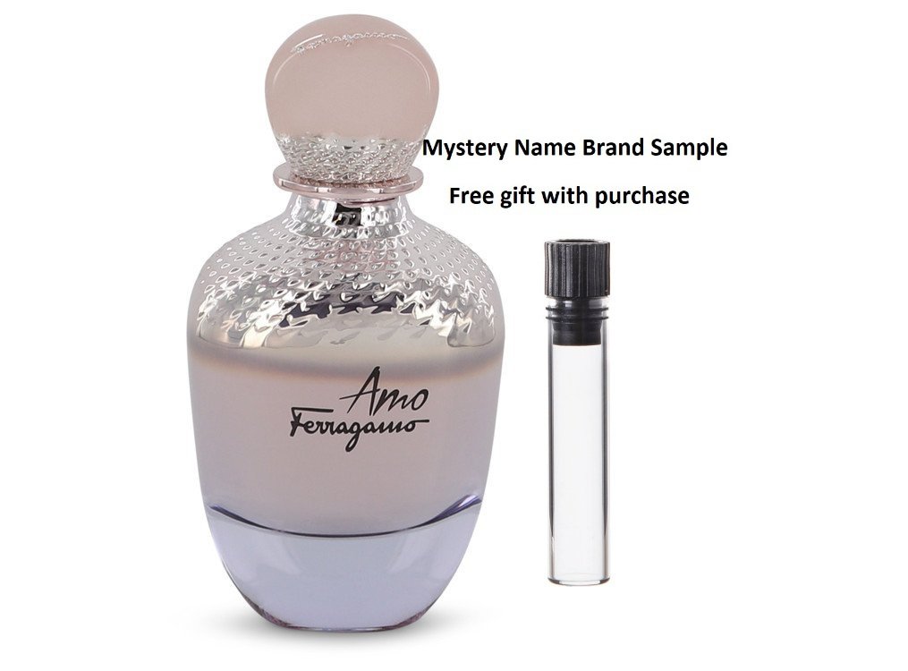 Amo Ferragamo by Salvatore Ferragamo Eau De Parfum Spray (Tester) 3.4 oz And a Mystery Name brand sample vile