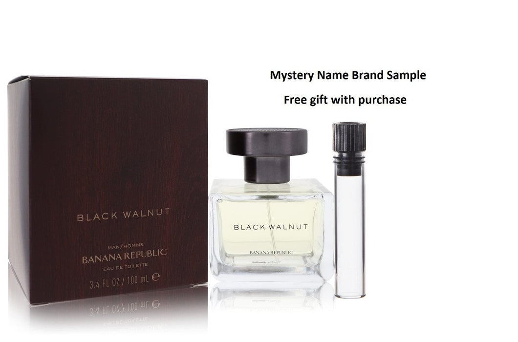 Banana Republic Black Walnut by Banana Republic Eau De Toilette Spray 3.3 oz And a Mystery Name brand sample vile