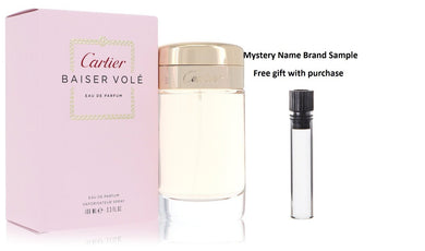 Baiser Vole by Cartier Eau De Parfum Spray 3.4 oz And a Mystery Name brand sample vile