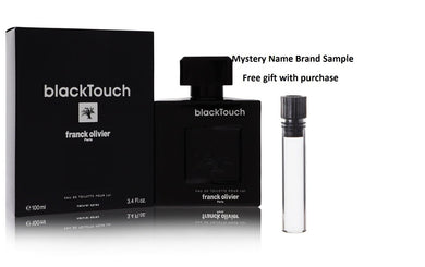 Black Touch by Franck Olivier Eau De Toilette Spray 3.4 oz And a Mystery Name brand sample vile