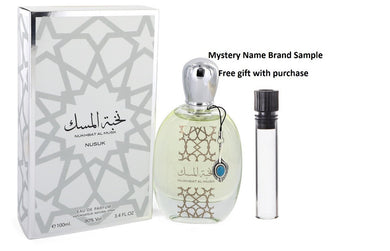 Nukhbat Al Musk by Nusuk Eau De Parfum Spray (Unisex) 3.4 oz And a Mystery Name brand sample vile