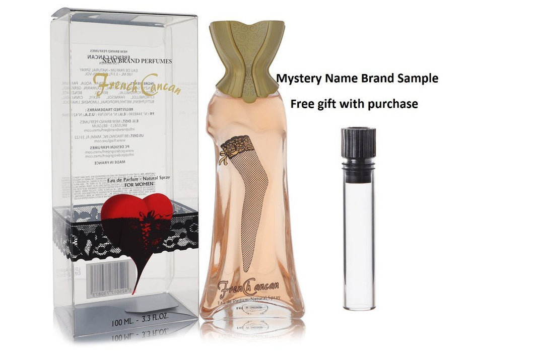 French Cancan New Brand by New Brand Eau De Parfum Spray 3.3 oz And a Mystery Name brand sample vile