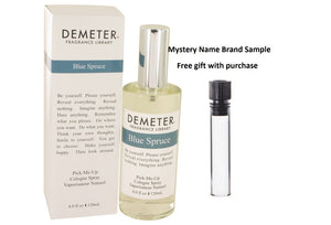 Demeter Blue Spruce by Demeter Cologne Spray 4 oz And a Mystery Name brand sample vile